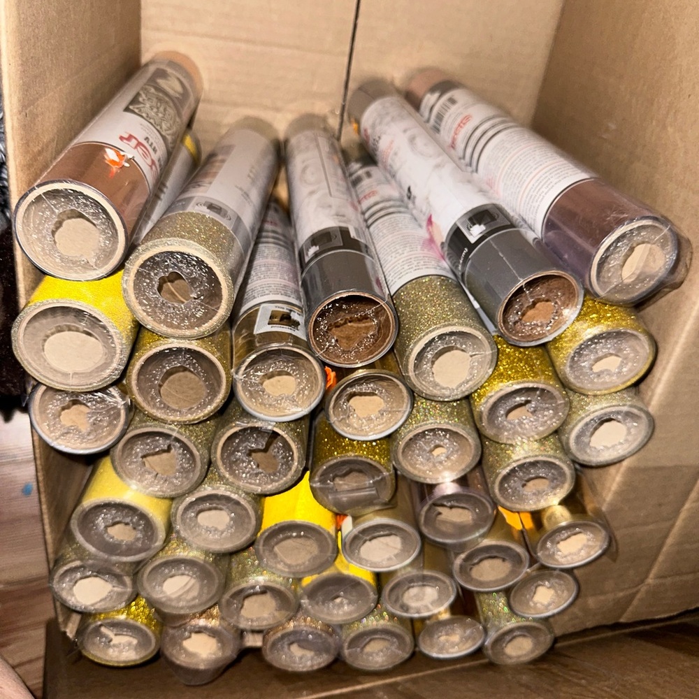 1 brand new roll of glitter or metallic htv vinyl
